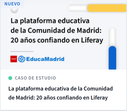 Caso de éxito publicado en la web de Liferay.