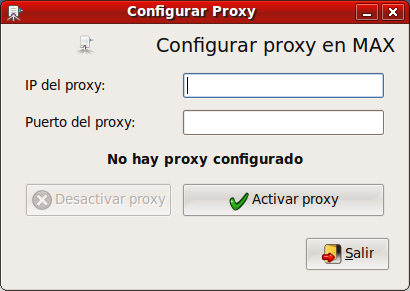 Proxy en MAX