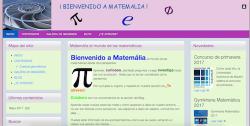 Página inicio web Matemalia