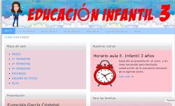 Página inicio web Educación Infantil 3