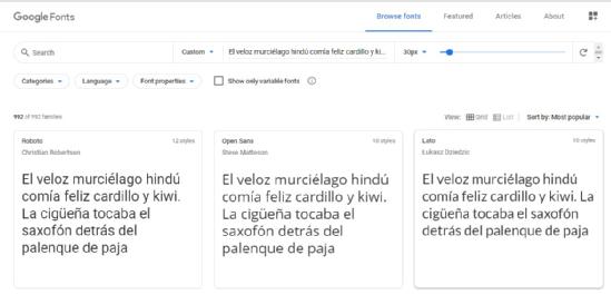 gOOGLE fONTS