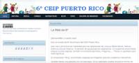 Página inicio web "6º CEIP Puerto Rico"