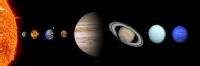 Imagen propiedad de Pixabay del Sistema Solar, se ve el sol y cada uno de los planetas. 