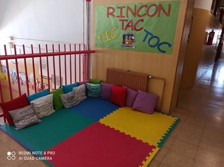 Imagen del rincón "Tic, tac, toc" en el CEIP Ramón Carande.