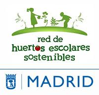 Logotipo de la red de huertos escolares de Madrid