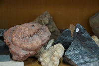 Colección de rocas y minerales.