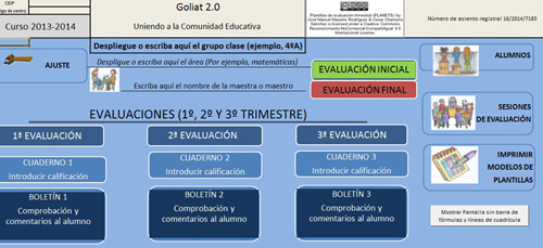 Escenario principal de trabajo de Goliat 2.0