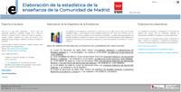Elaboración de la Estadística de la Enseñanza de la Comunidad de Madrid